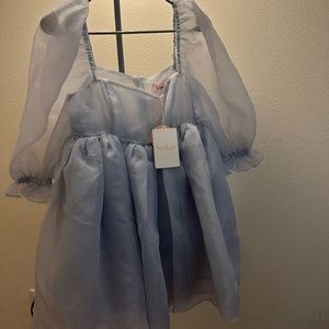 Selkie Puff Dress (Baby Blue)